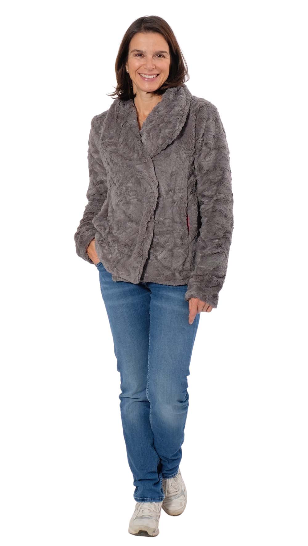 Fake Fur, Flauschstoff Ecru – Bild 4