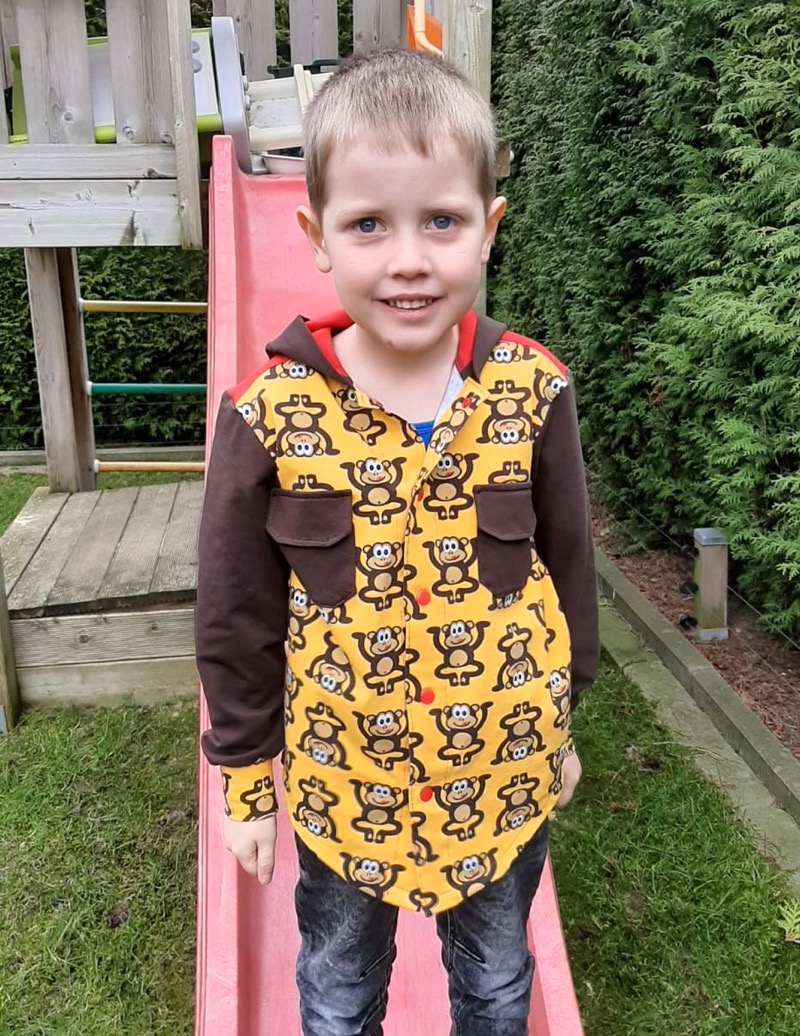 French Terry Stoff – Sommersweat, Braun – Bild 3