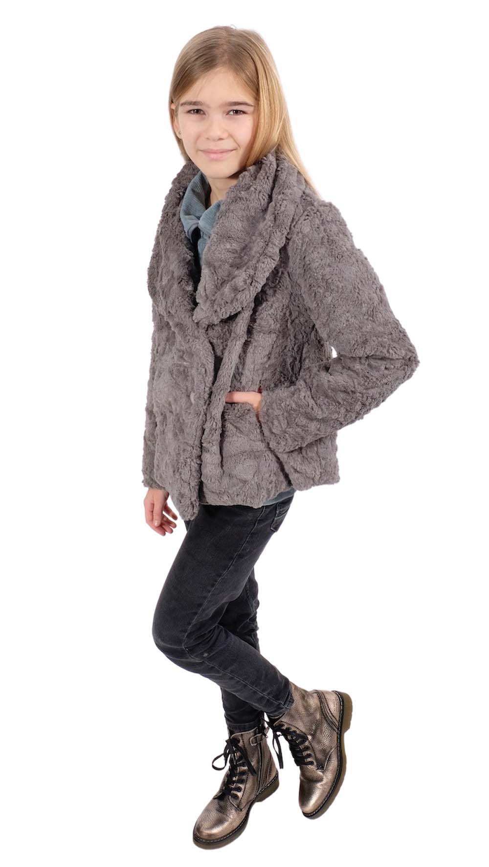 Fake Fur, Flauschstoff Ecru – Bild 5