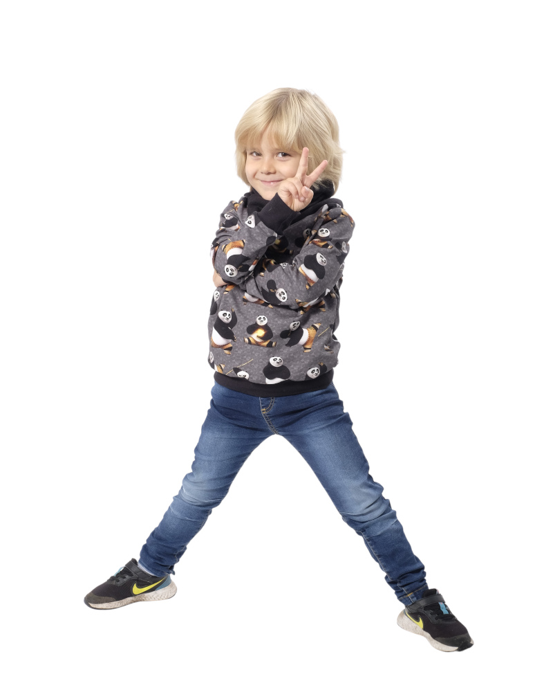 French Terry, Sweatshirtstoff Kung Fu Panda – Digitaldruck – Bild 4