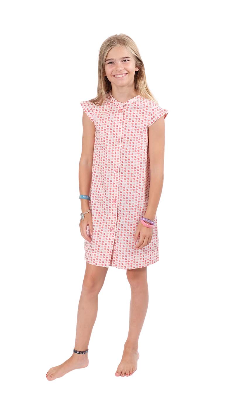 Baumwollstoff, Punkte in Rot / Rosa – Bild 4