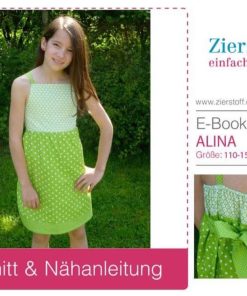 Baumwollkleid “ALINA” – Schnitt & E-Book, Gr. 110 – 152 [Digital]