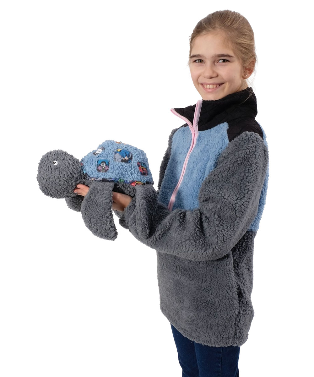 Teddystoff, Dunkelgrau, Baumwolle – Bild 3