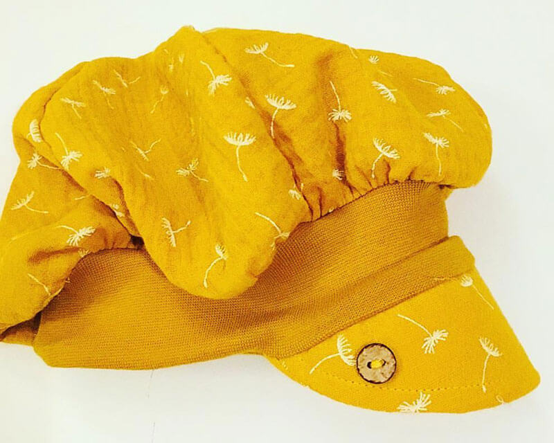 Gauze, Musselin Stoff – grüne Blätter auf Weiß / Eukalyptus – Bild 7