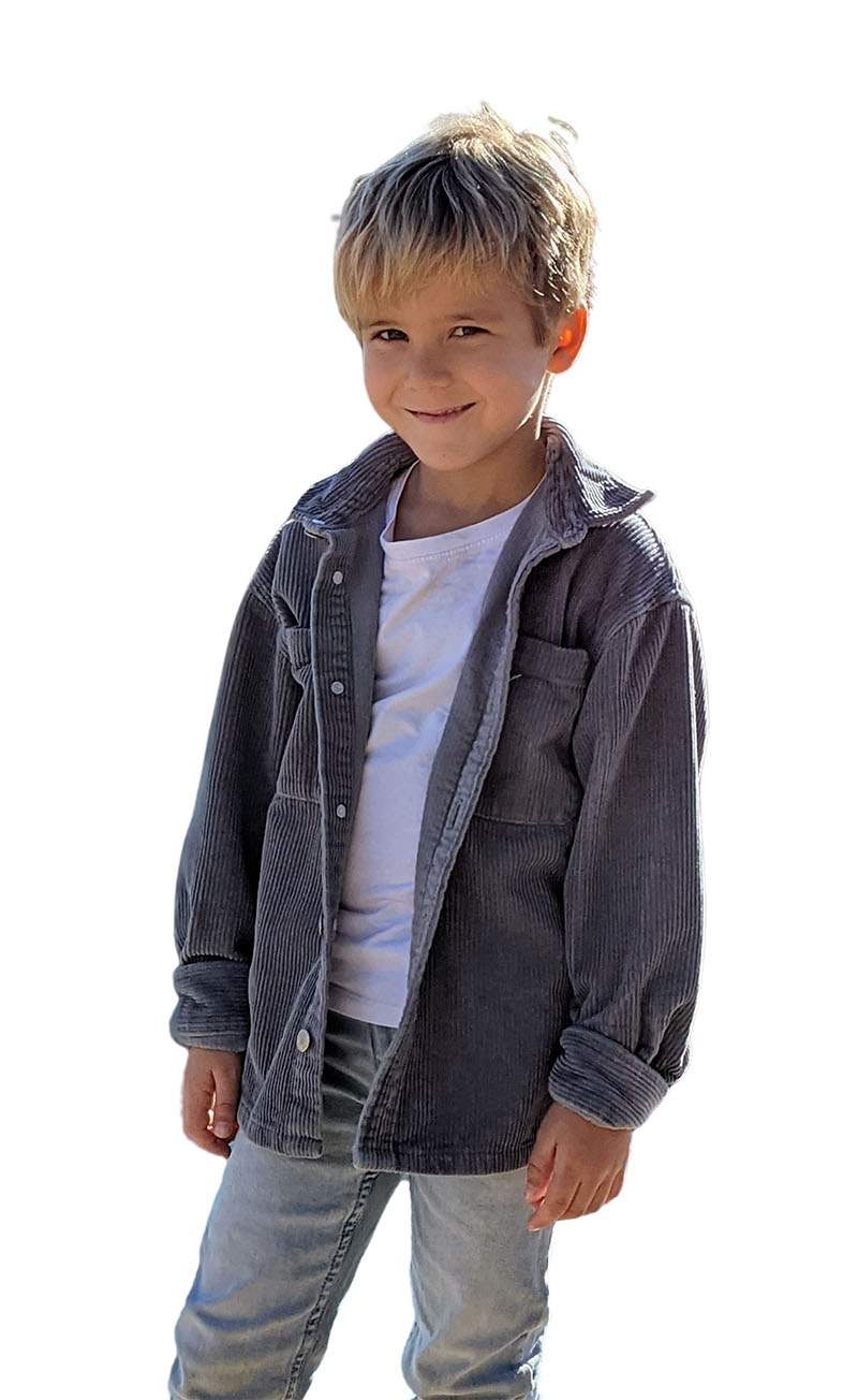 Cord, Breitcord, unifarben Jeansblau – Bild 6