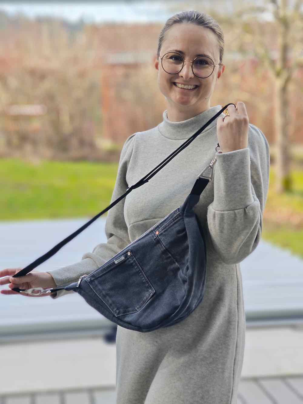 Crossbag / Bauchtasche / Beuteltasche / Tasche “Tille” – 2 Größen – Bild 5