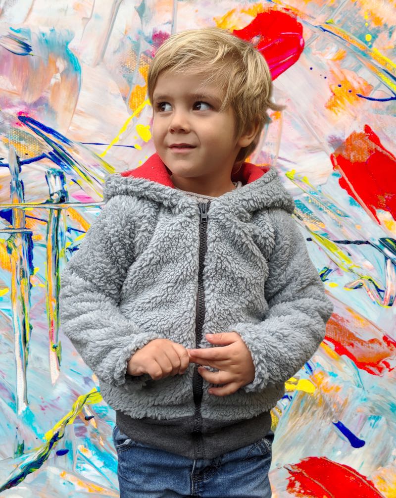 Teddystoff, Altrosa, Baumwolle – Bild 6