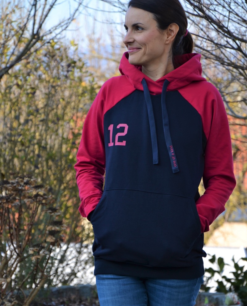 French Terry, unifarben Pink dunkel, Sweatshirtstoff brushed – Bild 5