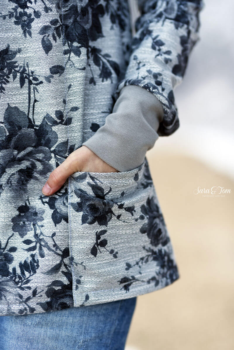 Strickbündchen, Collegebündchen in Anthrazit uni – 135 cm – Bild 7