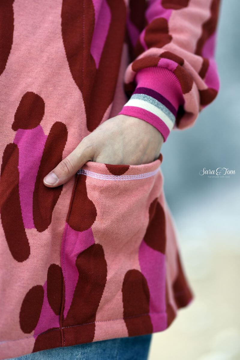 Strickbündchen, Collegebündchen in Anthrazit uni – 135 cm – Bild 5