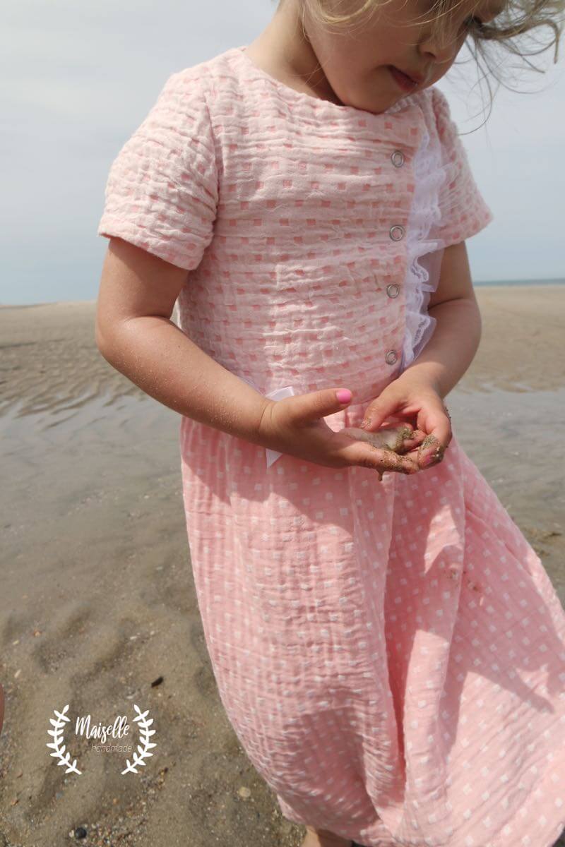 Gauze, Musselin Stoff – grüne Blätter auf Weiß / Eukalyptus – Bild 9