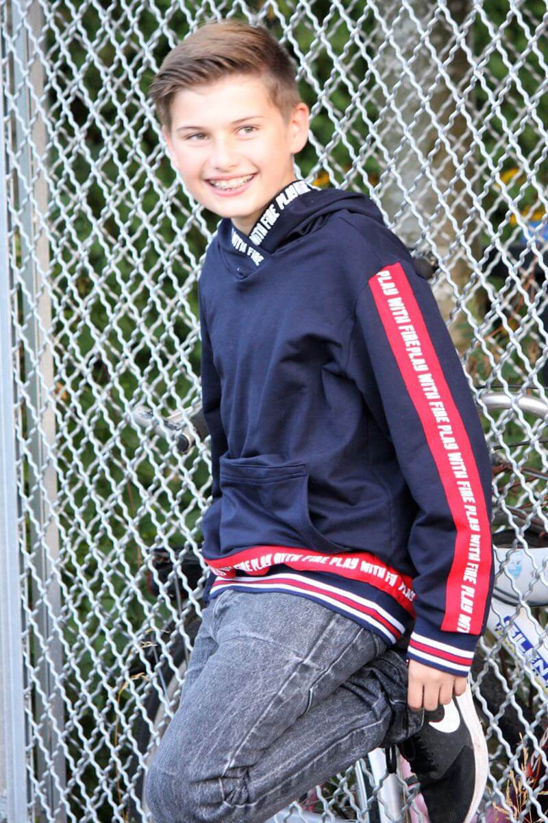 French Terry Stoff – Sommersweat, Marine – Bild 4