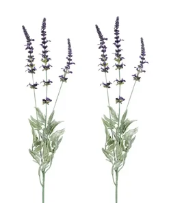 Schöne künstliche Lavendel Zweige Kunstblumen Deko in lila 66 cm