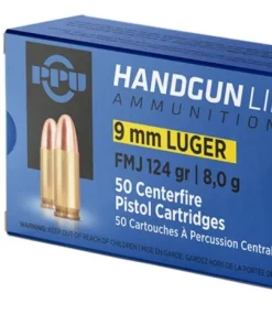 9mm Luger 9×19 124grs 8g Vollmantel 100 Schuss Munition für Pistole