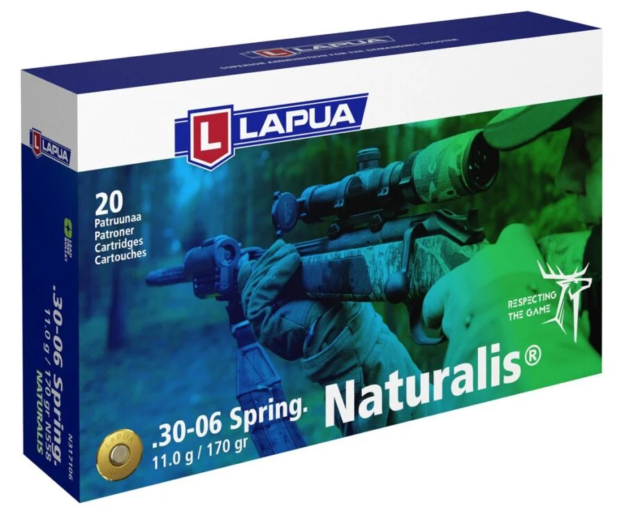 LAPUA Naturalis .30-06 Büchsenpatronen Munition bleifrei