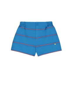 BONMOT ORGANIC – Shorts „ALLOVER STRIPES“, Fresh Blue, Biobaumwolle