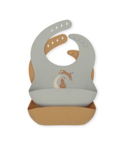 Konges Sløjd –  Lätzchen „Roar“ aus Silikon 2er Pack