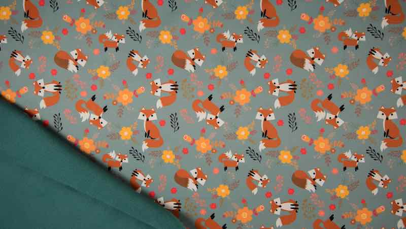 Softshell, Füchse auf Petrol – Bild 2