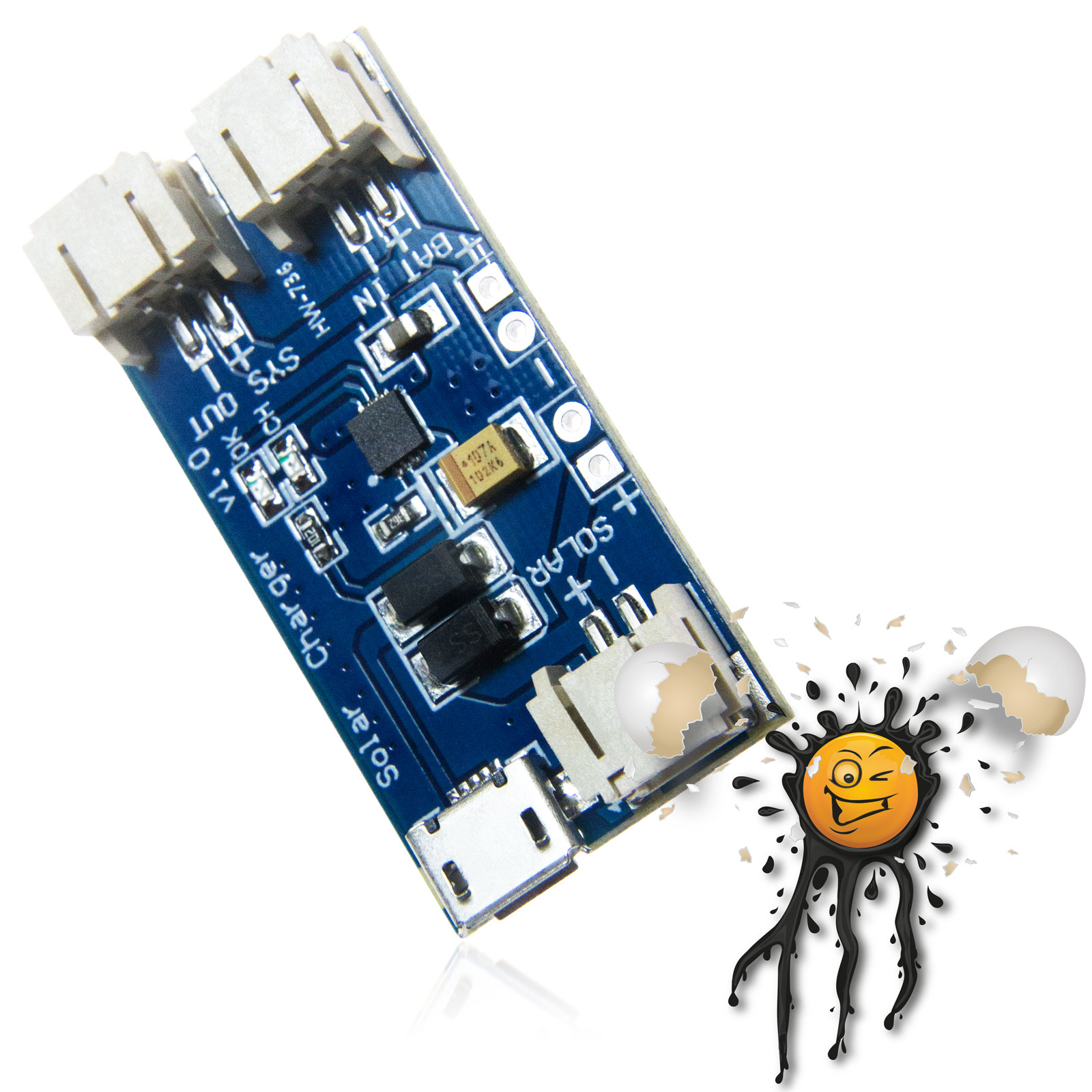 CN3065 Solar Akku Laderegler Lithium Lion Charger Modul 4,4-6V 0,5A – Bild 2