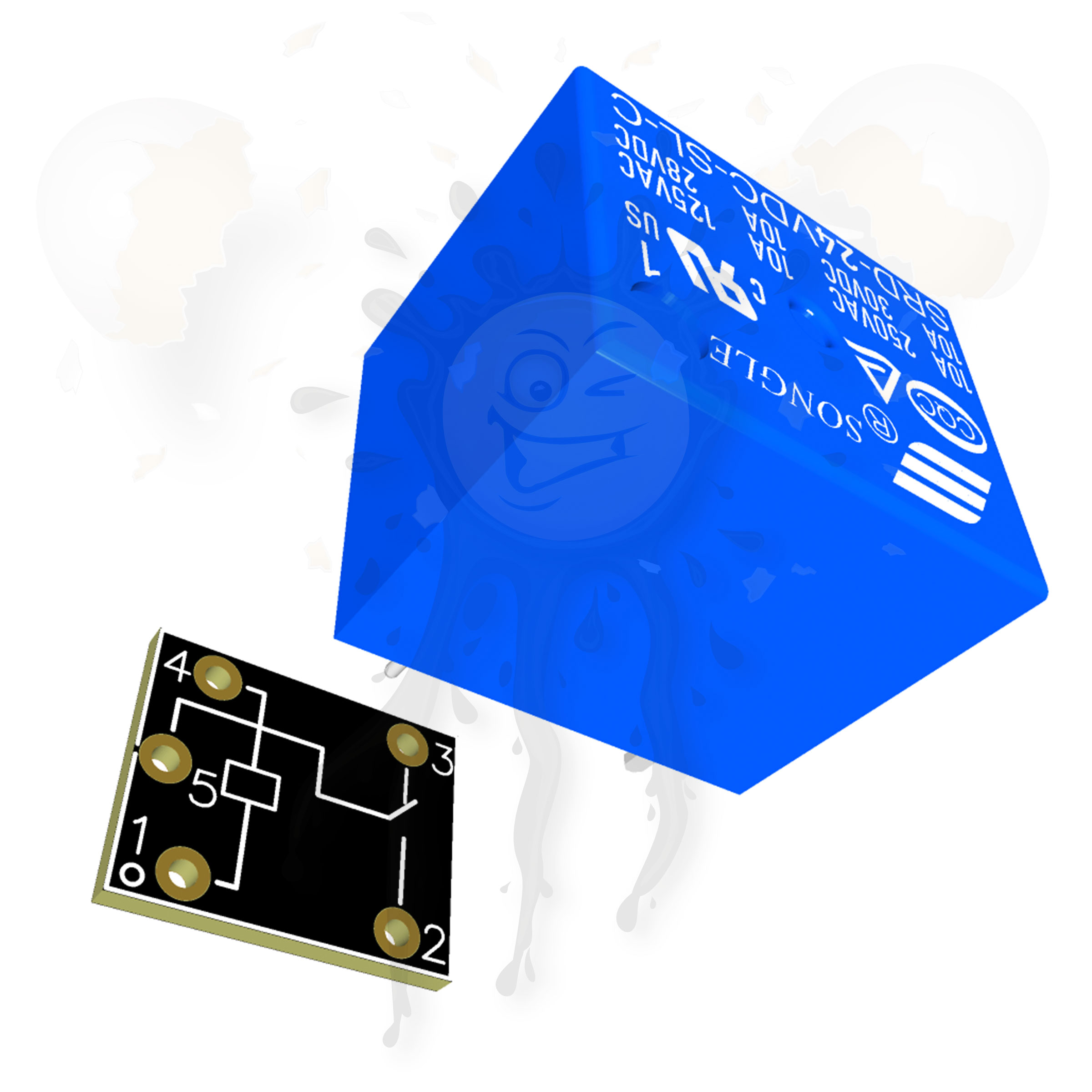 2 Stück Songle SRD Print Relais 3V 5V 6V 9V 12V 24V 48V DC – Bild 4