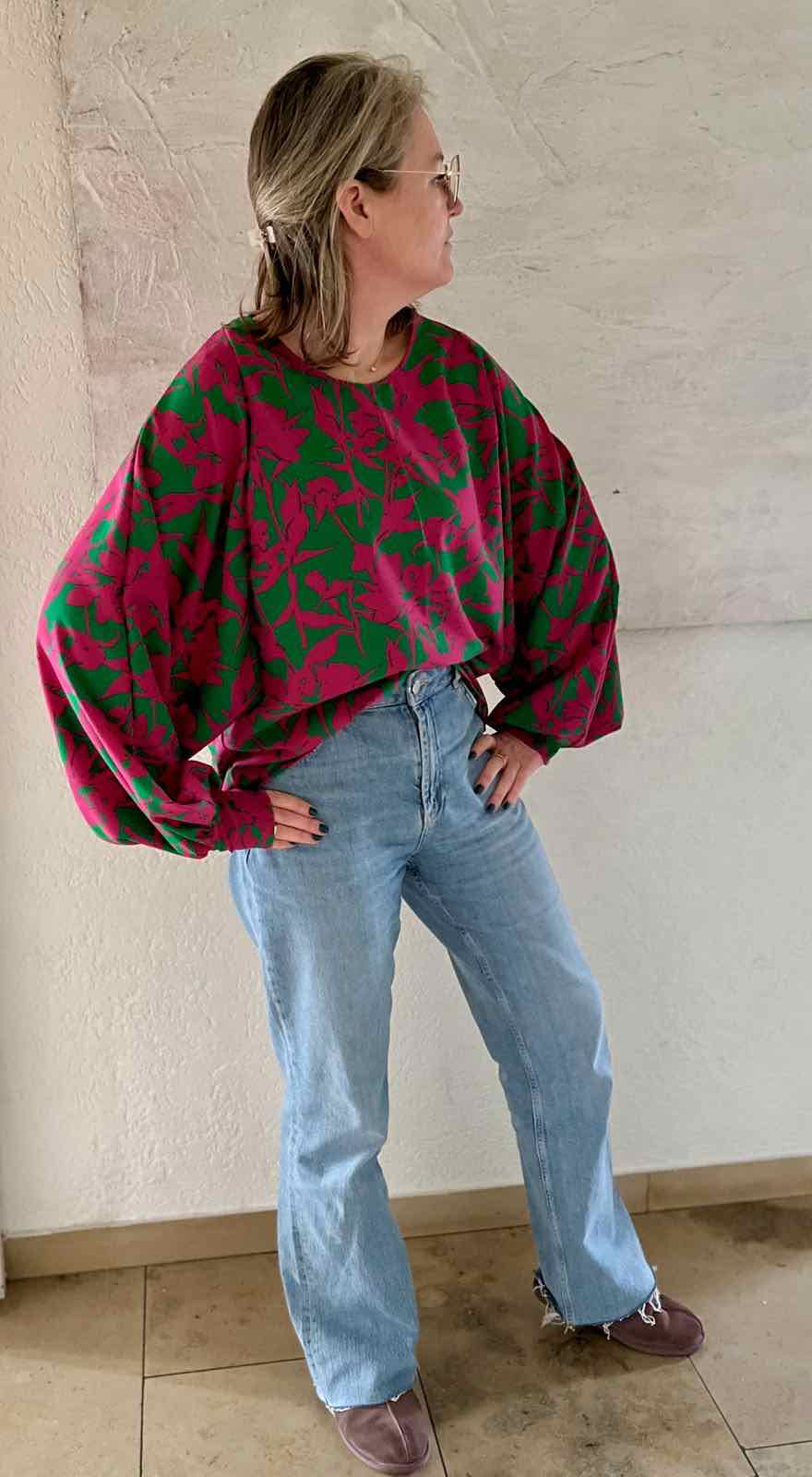 Mischgewebe – Viskose, Zackenmuster, Khaki – Bild 5