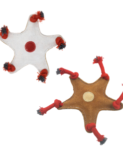 NufNuf Toy 100% natural – Stern, braun (Jute+Wildleder+Kokosfasern)