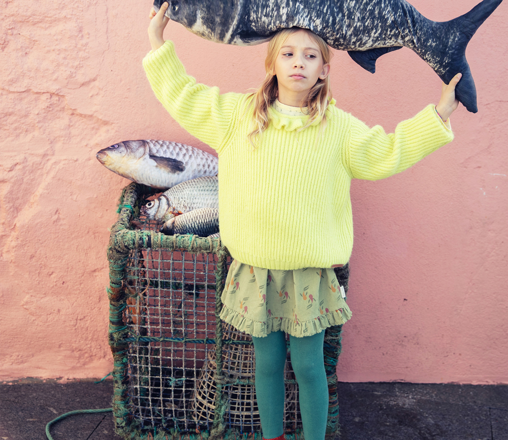 PiuPiuChick – Strickpullover „Collar“, Mint, Alpaka/Wolle Mix – Bild 6