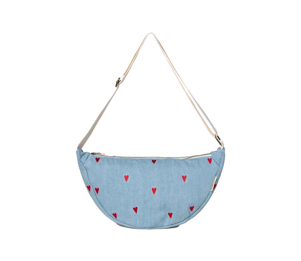 Studio Noos – Bauchtasche Fanny Pack „DENIM HEARTS“, Denim – Bild 2