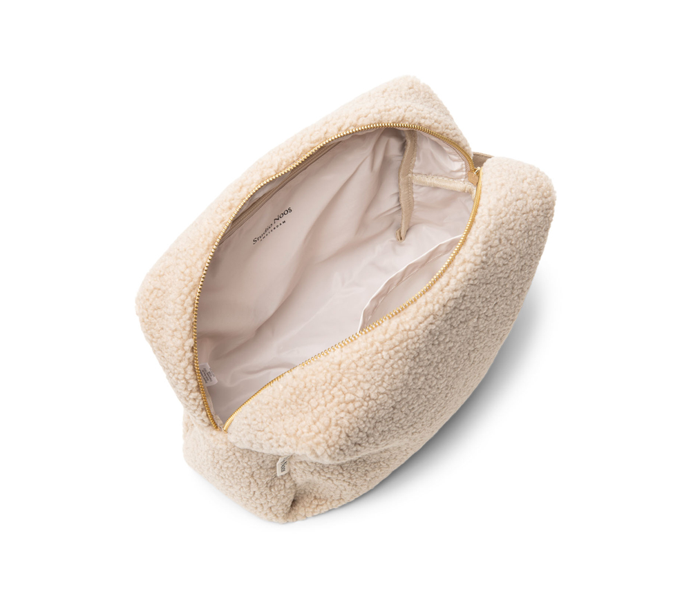 Studio Noos – Kosmetiktasche „BEIGE TEDDY“, Beige – Bild 3