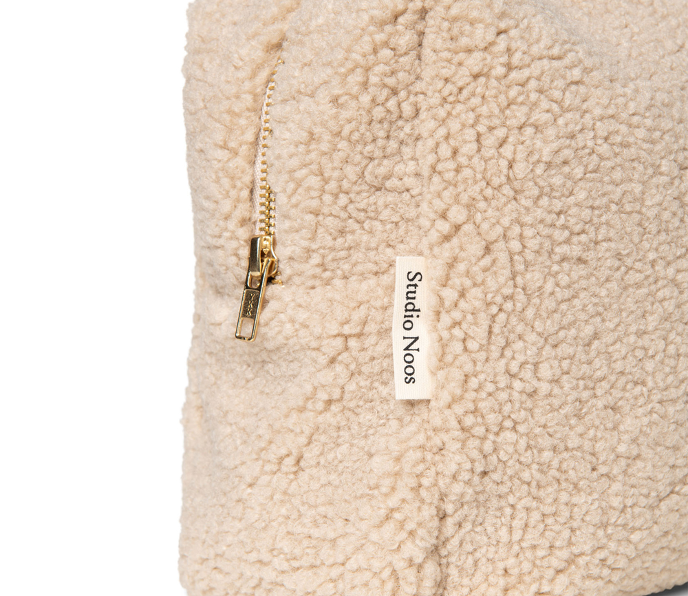 Studio Noos – Kosmetiktasche „BEIGE TEDDY“, Beige – Bild 5