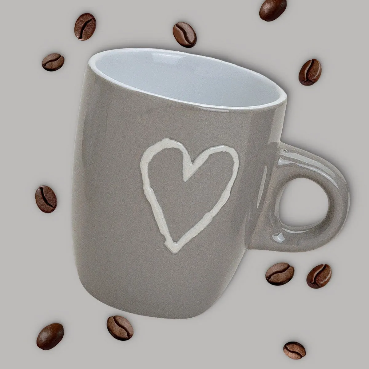 Süße Espressotassen Herz Tassen 6er Set 50 ml – Bild 5