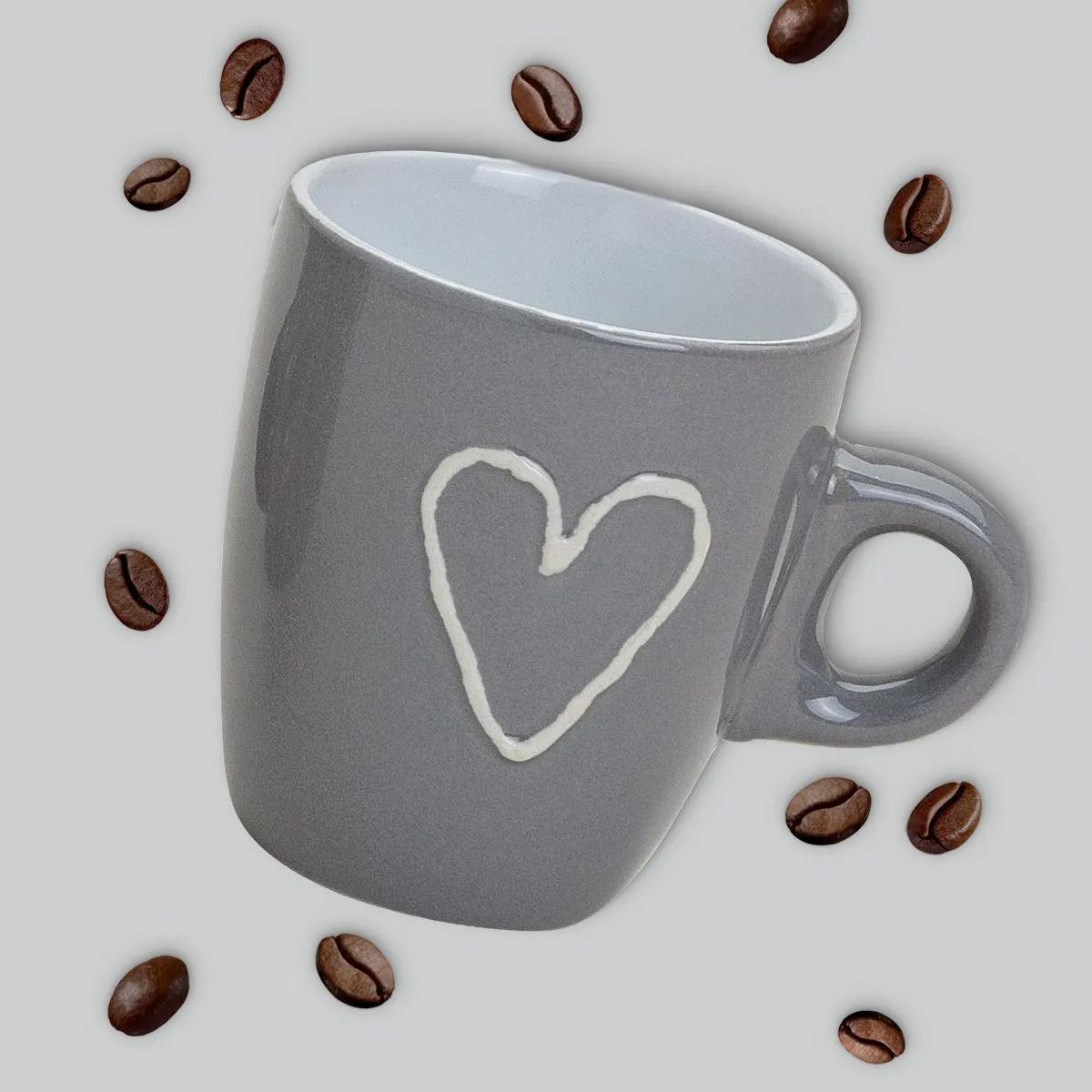 Süße Espressotassen Herz Tassen 6er Set 50 ml – Bild 6