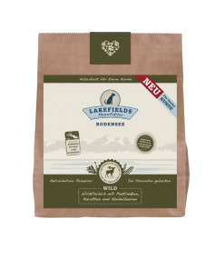 Lakefields Trockenfutter für kleine Hunde, WILD mit Pastinaken, Karotten & Heidelbeeren, getreidefreies Alleinfutter, im Steinofen gebacken (1kg)