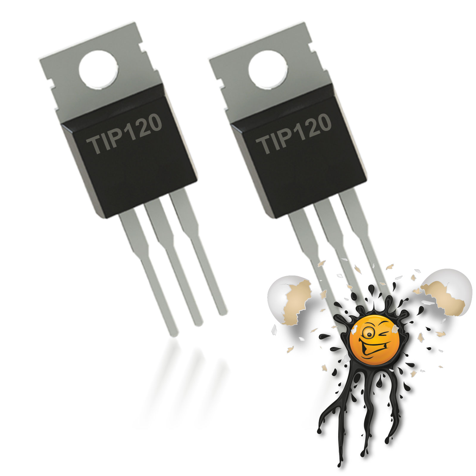 2 Stück TIP120 NPN Darlington Power Transistor TO-220