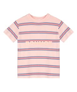 BONMOT ORGANIC – T-Shirt „STRIPES BONMOT“, Dusty Pink, Biobaumwolle (6-7J.)