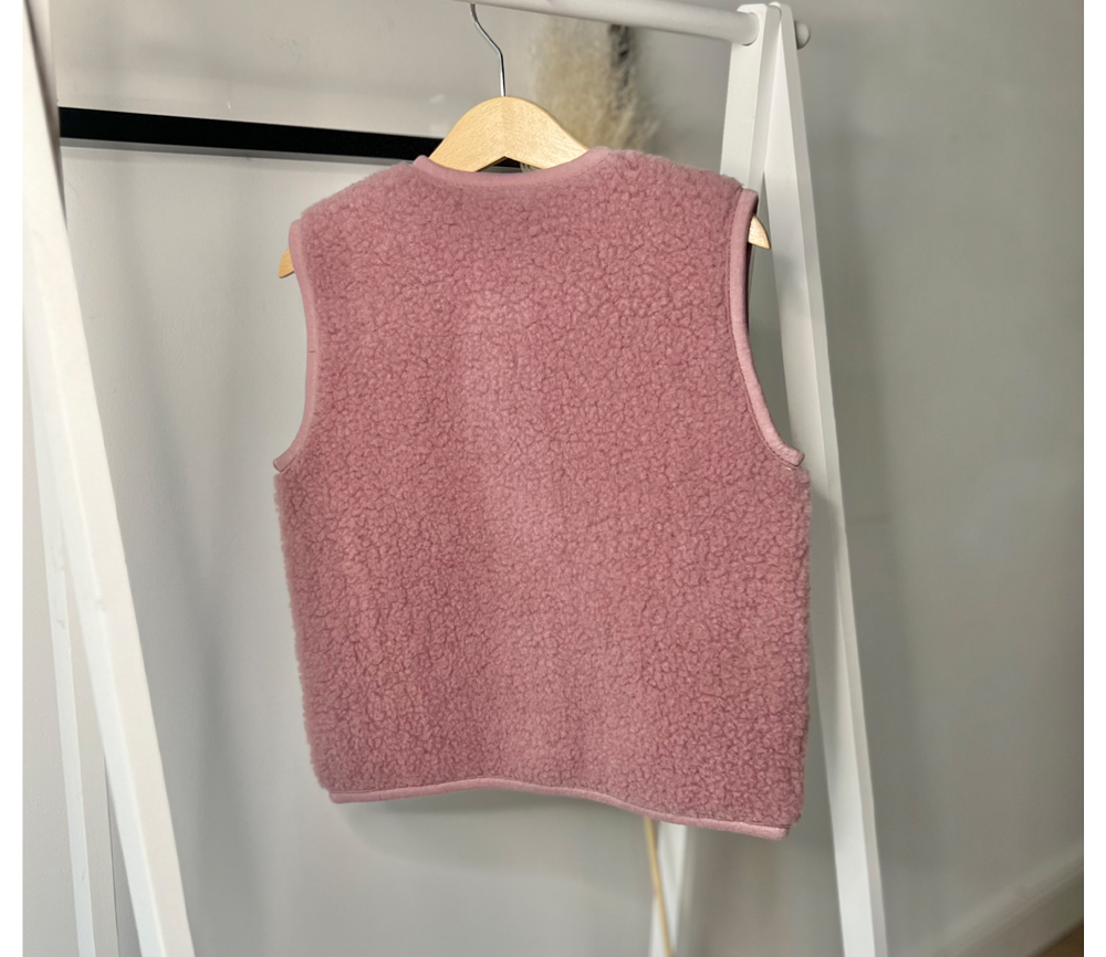 Alwero – Bodywarmer „TYB“ Junior, Biowolle, Venetian Pink, ultra light – Bild 9