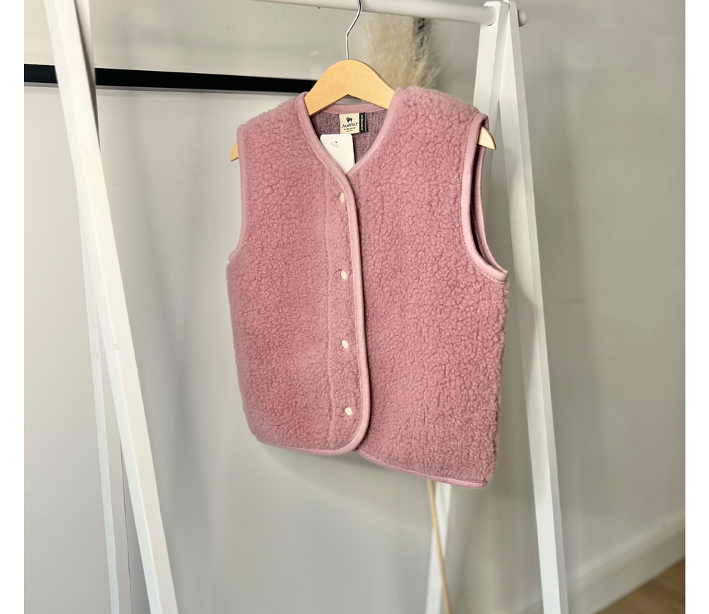 Alwero – Bodywarmer „TYB“ Junior, Biowolle, Venetian Pink, ultra light – Bild 3
