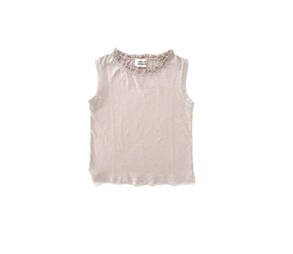 LongLiveTheQueen – Tanktop, Off White, Biobaumwolle