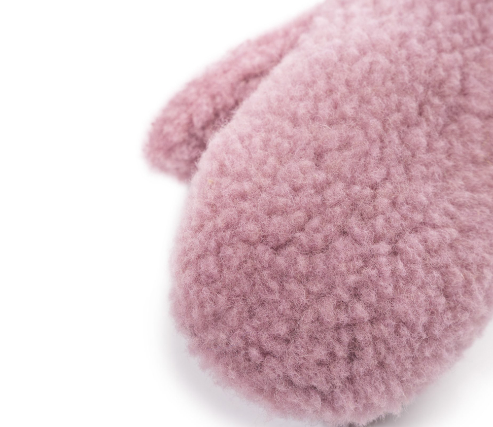 Alwero – Handschuhe „GULLY JUNIOR“ mit Band, VENETIAN PINK, Biowolle Ultra Light – Bild 3