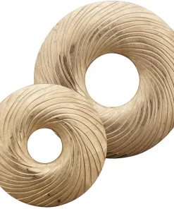 Tischkränze Kränze Holzkränze Wand Holz Bastelkränze goldfarben 1 Stk 2 Größen