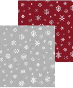 Tischläufer ORLANDO Weihnachten SCHNEEFLOCKEN Polyester 1 Stk 40×150 cm 3 Farben