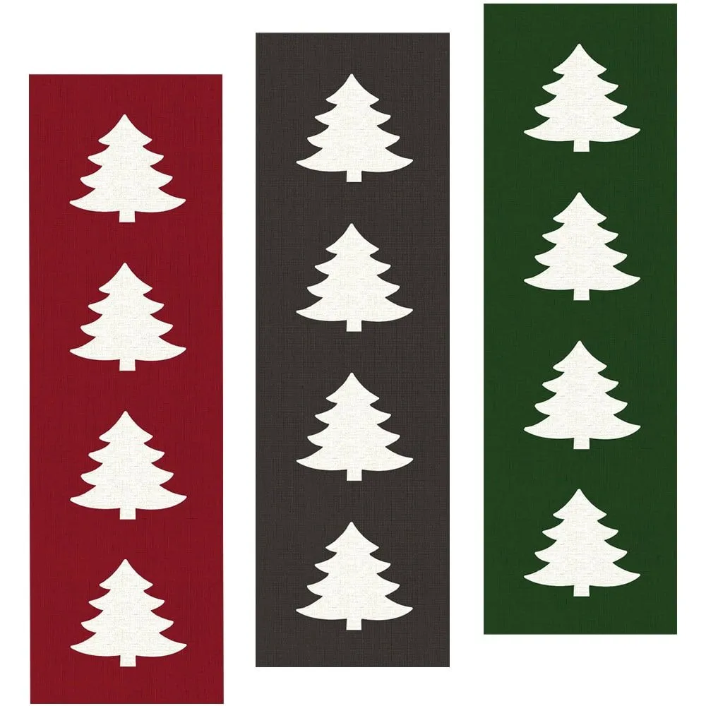 Tischläufer ORLANDO Weihnachten Tannenbäume Polyester 1 Stk 40×160 cm – 3 Farben