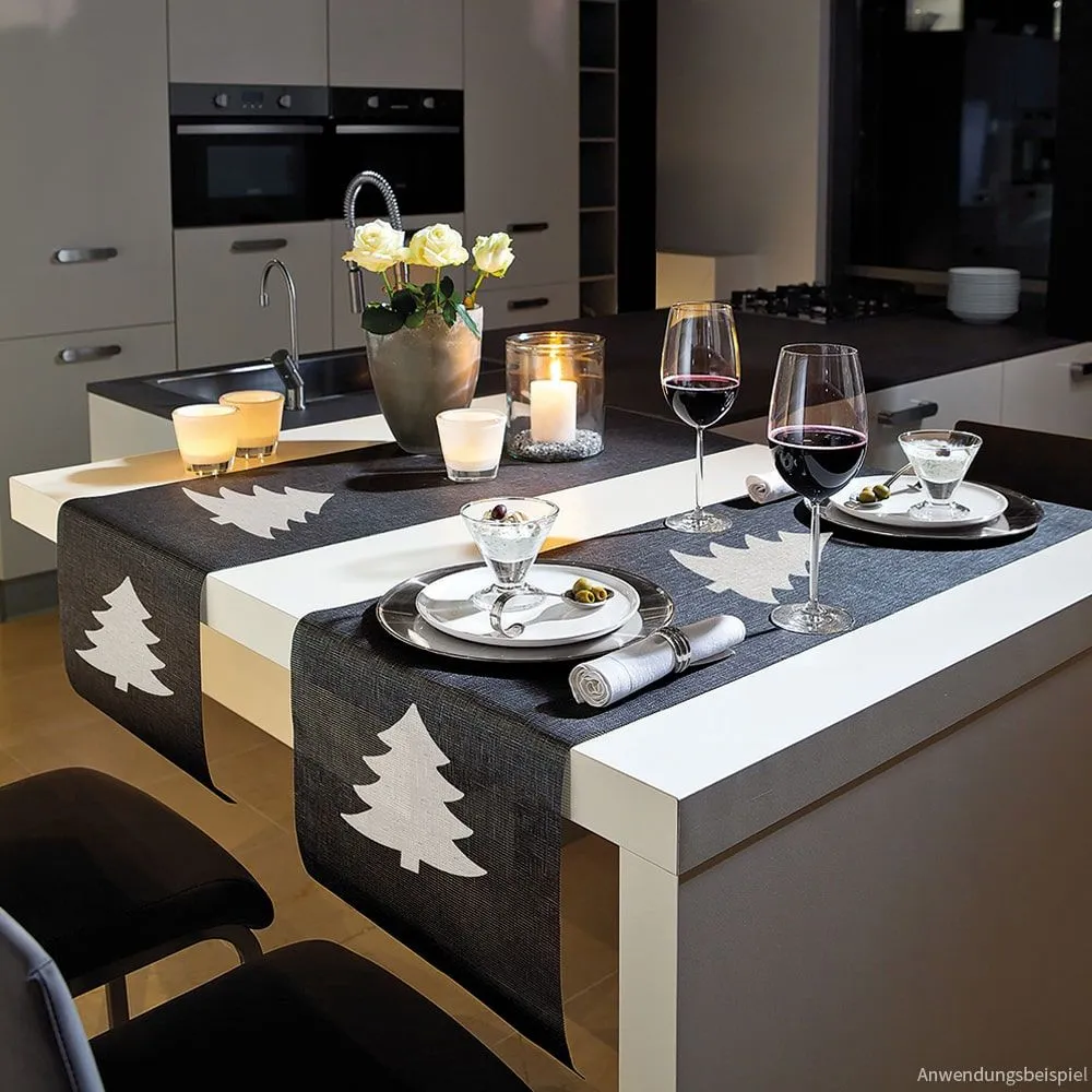 Tischläufer ORLANDO Weihnachten Tannenbäume Polyester 1 Stk 40×160 cm – 3 Farben – Bild 6