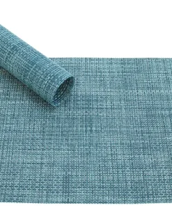 Tischset Platzset ELEGANCE blau hellblau gewebt Kunststoff 1 Stk. 45×30 cm