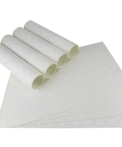Tischset Platzset MODERN Platzmatten 8er Set weiß geflochten Kunstst. 45×30 cm