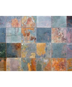 Tischsets MOTIV abwaschbar Fliesenoptik Vintage bunt