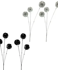 Tolle künstliche Girlanden mit Kugeln in 2 Farben 2er 55 cm lang