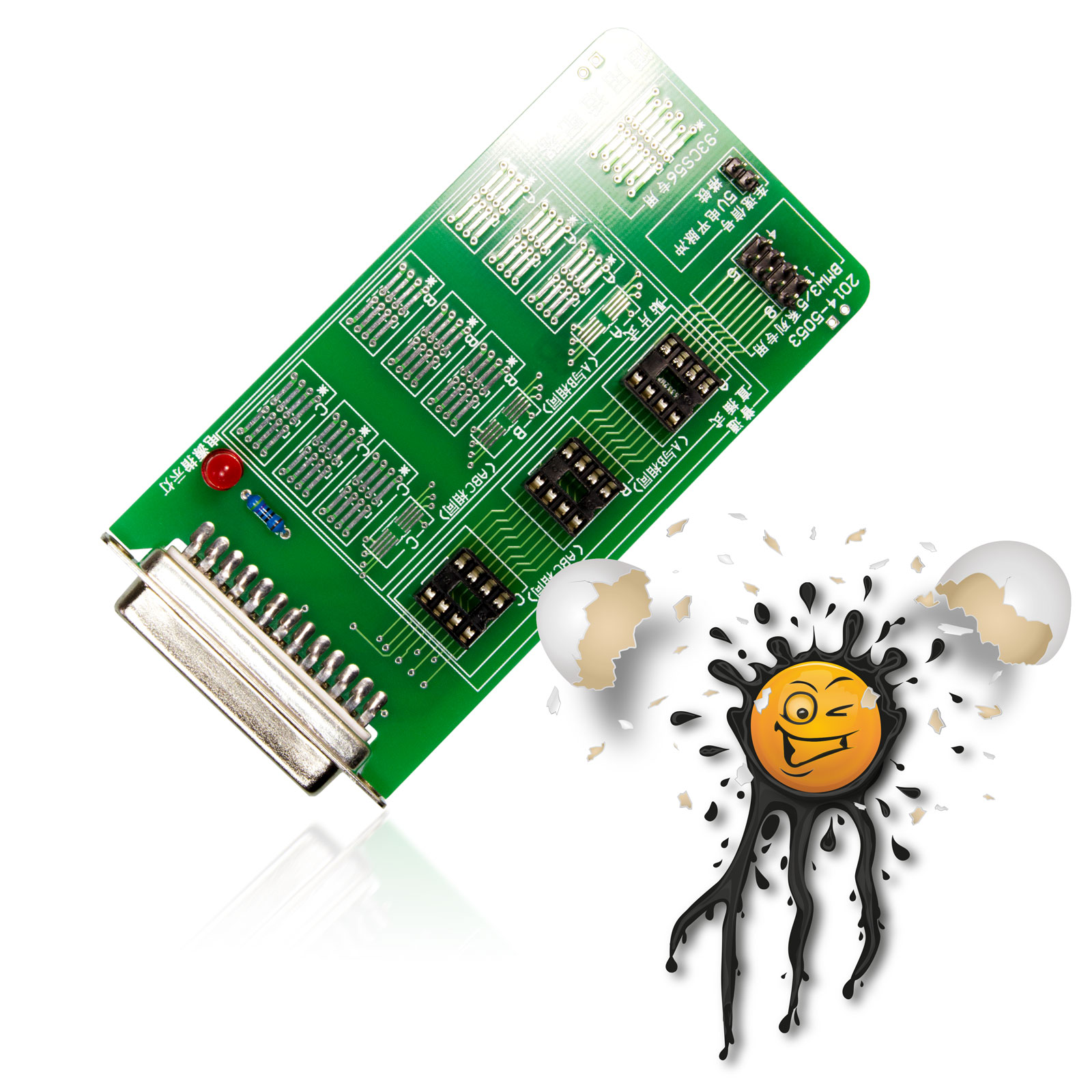 UPA 1.3 Programmer SOIC8 DIP8 SUB-D 25 Adapter Board – Bild 4