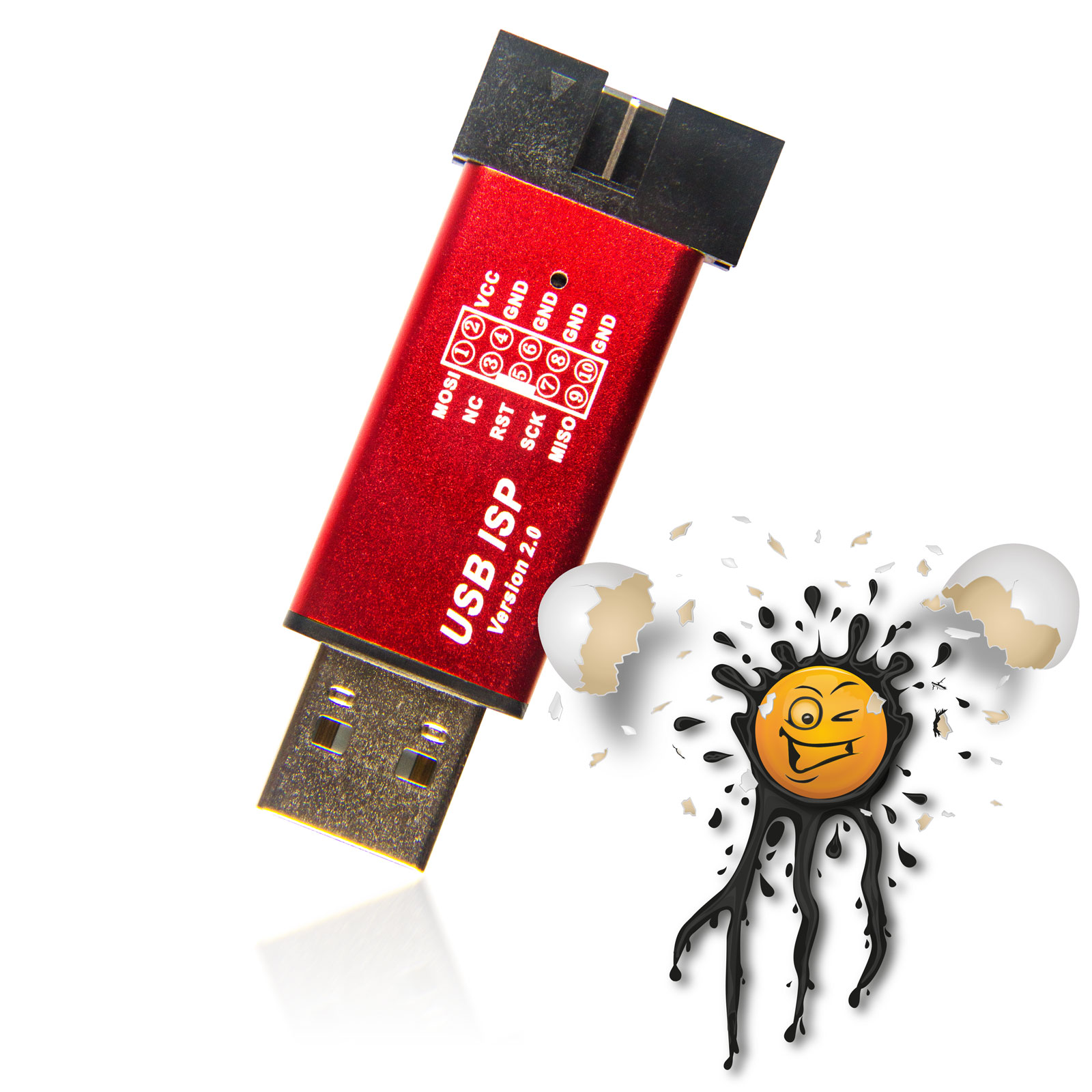 USB ISP AVR In System Programmer inkl. Dupont Kabel – Bild 3