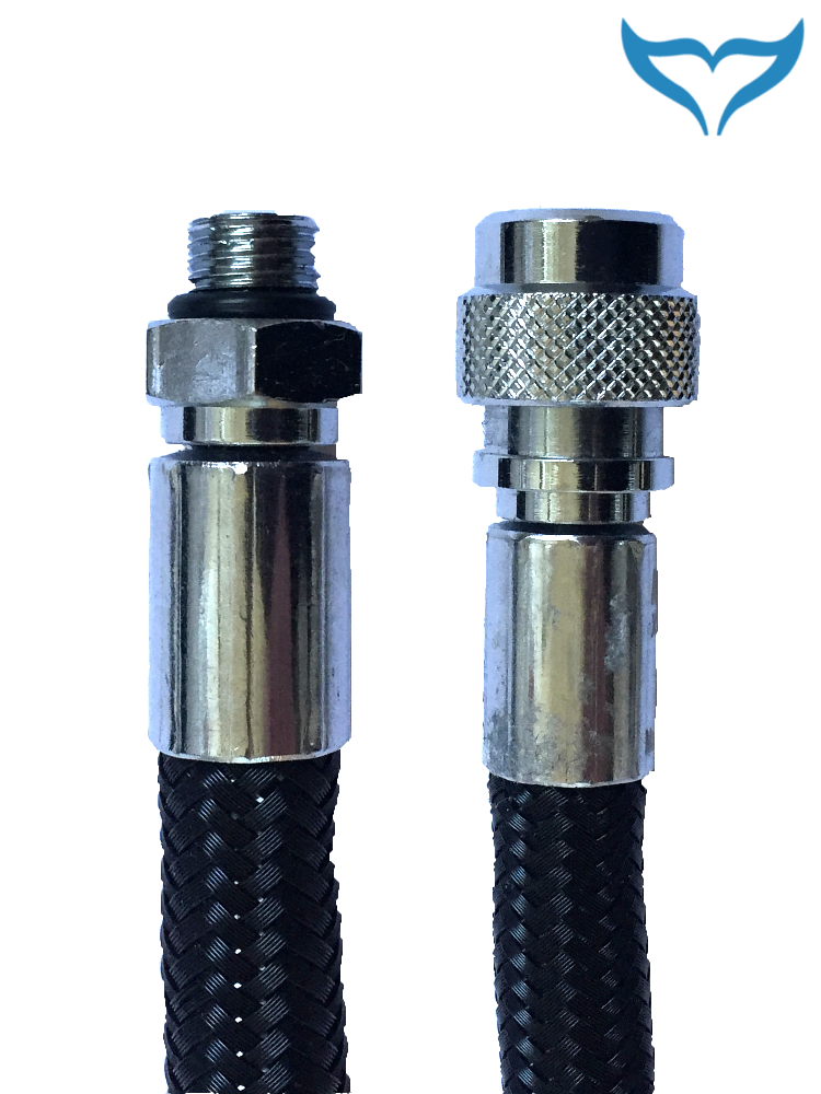 Miflex Inflator Schlauch schwarz Inflatorschlauch black 3/8″ 17 20 24 – 64 cm Ne – Bild 7